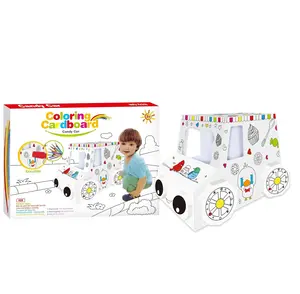 2021 nouveau doodle jouet BRICOLAGE maison papier maison enfants cadeaux carton bonbons enfants jouet voiture jouet