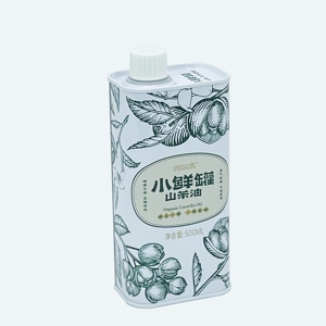 Lata de hojalata de calidad alimentaria con logotipo personalizado y tapas de plástico utilizada para aceite comestible - Product Image 2