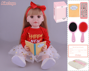 Poupée Reborn FiveStar de 56 cm en Vinyle et Caoutchouc, Jouet de Mode Réaliste pour Enfants, Idéale pour Lire des Histoires - Product Image 4