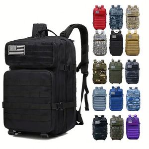 Sac à dos tactique de camping 900D Oxford 45L avec pochette Molle, sac d'assaut, sac à dos de randonnée OEM - Product Image 1