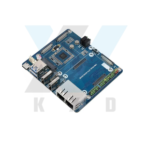 Raspberry <strong>pi</strong> CM4 double gigabit mesh bottom plate Core Board Computing Module 5G/4G/USB Internet of Things Extension Board - Product Image 1