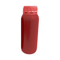 Conteneur cylindrique pour boissons de 500 ml avec poignée, bouchon à vis en plastique HDPE, couleur personnalisée pour l'emballage de lait, de boissons et de jus