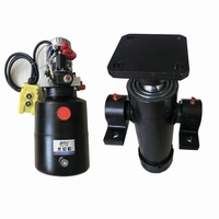 Kit de levage hydraulique stable à simple action, rétractable multi-étages, pour remorque benne 12V DC 6 tonnes, à installer sous le véhicule