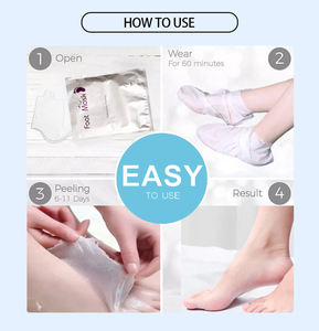 Fabrika Kalitesinde Çay Ağacı Ayak Maskesi, Ayak Bakımı için Hyaluronik Asit İçeren Nemlendirici Formül - Product Image 4