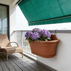 Detachable Plastic Hanging <strong>Wall</strong> Planter Self Watering Drainage Hole for Outdoor Home Garden Use Easy Cleaning Plant Maintenance - Product Image 1