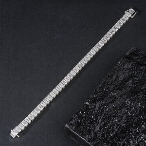 Pulsera de tenis de moissanita de plata de ley 925, la más vendida, para mujer, ideal para fiestas y eventos especiales, disponible a buen precio. - Product Image 5