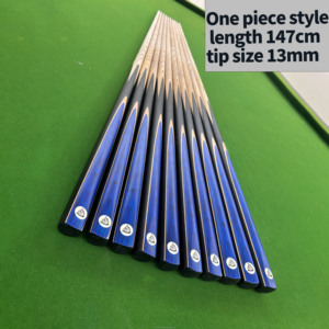 Una pieza de estilo, accesorios de madera de fresno de alta calidad, taco de <span class=keywords><strong>billar</strong></span>, Taco de <span class=keywords><strong>billar</strong></span> y taco de <span class=keywords><strong>billar</strong></span>, punta de 13mm, 147cm de longitud, 57,9 pulgadas - Product Image 2