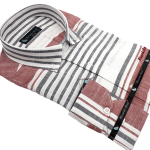 คุณภาพผ้าลินินเสื้อผู้ชายเสื้อเสื้อแขนยาว - Product Image 2