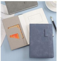 Carnet A5 en PU avec porte-stylo, agenda professionnel personnalisable pour le bureau, l'école et les fournitures scolaires