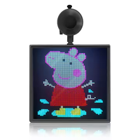 Pantalla LED P3 de 64*64 puntos para coches, tablero de expresión Digital, aplicación programable, pantalla LED personalizada para coche