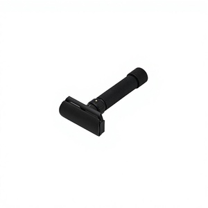 Rasoir de sécurité à double tranchant en acier inoxydable de haute qualité, édition Flexi Black avec manche en laiton pour hommes au meilleur prix - Product Image 1
