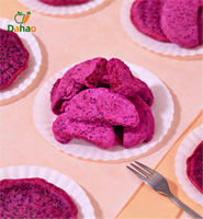 Fabrieksbulkprijs Voedzame Pitaya zonder toegevoegde suiker, gevriesdroogde rode drakenfruitplakjes, gedroogde knapperige fruitsnacks