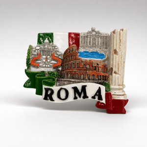 Imán de Resina Personalizado OEM ODM de <span class=keywords><strong>Roma</strong></span>, Italia, Escultura 3D del Coliseo y Fuente de Trevi, Recuerdo Promocional Turístico - Product Image 1