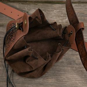 Accesorios de Cosplay medievales con cordón Retro DND cinturón de cuero bolsa de dados para reproductor de <span class=keywords><strong>juegos</strong></span> - Product Image 4