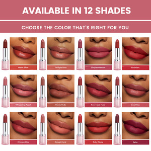 MLM Hot Sale OEM Custom Matte <b>Lipstick</b> Soft Velvet Long Lasting Non Fading <b>Moisturizing</b> Lip Color Private Label Makeup - Product Image 5