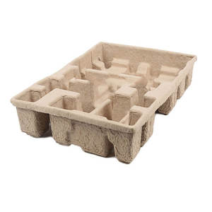 Ahşap Hamurundan Yapılmış, Kırmızı Şarap Kaplamalı, Özelleştirilmiş, Çevre Dostu, Geri Dönüştürülmüş Kağıt Hamuru Kalıplı Kuru Presleme Tepsi (Hediye İçin) - Product Image 4