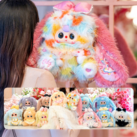 Original bébé trois lys lapin ville Gen 5 400% série boîte aveugle BB3 peluche Animal Figure poupées porte-clés jouets
