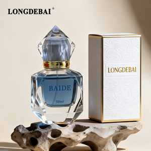Irregularly Designed Transparent Glass 30ml, 50ml, 100ml Luxury <b>Perfume</b> Empty Spray <b>Bottles</b> and <b>Red</b> Plastic Cap - Product Image 6