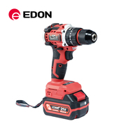 Perceuse à percussion électrique sans fil EDON Compact Brushless 21V pour bricolage, réparation de la maison et de la voiture