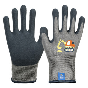 Guantes Resistentes a Cortes para Niños Xingyu, Color Gris Oscuro, Recubiertos de Nitrilo, para Manualidades, Ciclismo y Jardinería - Product Image 1