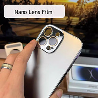 Nano galvanoplastie Original téléphone couverture mate I17 étuis de téléphone durs respectueux de la peau pour iPhone 17 sans Film de couverture d'objectif + logo