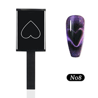 Bâtonnet magnétique multifonction pour manucure DIY, motif cœur 3D, ondulations, pour nail art effet œil de chat