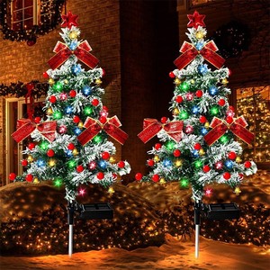 Lámpara Solar para Árbol de Navidad Xuhe de 70 cm, Decoración de Jardín para Exteriores, Luz LED, Ambiente Festivo, Decoración de Paisaje - Product Image 2