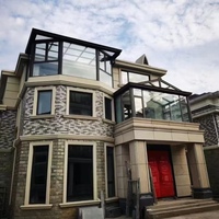Serre moderne en aluminium pour l'extérieur, verre feuilleté, écologique, anti-corrosion, pour jardin, patio, résidence, YUEYUEXIN
