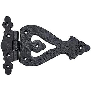 Coshik Exports Antique Cast <b>Iron</b> T Hinge <b>7</b> Inch Matte Black Rustic Design For Barn Doors Gates Kitchen Cabinet Door Mount - Product Image 3