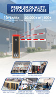 Outdoor Waterproof Barrier Gate for Security Entrance Control with LED Light