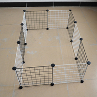 Parc pour animaux de compagnie bricolage, cage à lapin, clapier à cage à lapin en métal, cage pour petits animaux directement en usine