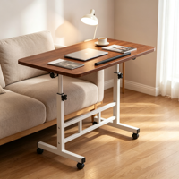 Bureau de travail portable, pliable, ergonomique, réglable en hauteur, convertible, pivotant, durable, écologique, en bois
