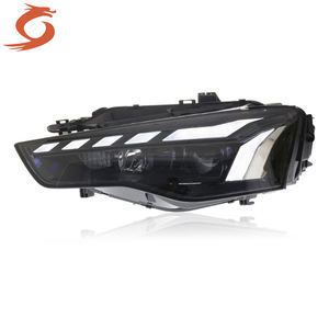 Pour <span class=keywords><strong>Audi</strong></span> A5 Modèles 12-16, Ensemble <span class=keywords><strong>de</strong></span> Phares Modifié, <span class=keywords><strong>Feux</strong></span> <span class=keywords><strong>de</strong></span> <span class=keywords><strong>Jour</strong></span> LED Bleu Effet Cheval Courant, Clignotant Séquentiel - Product Image 2