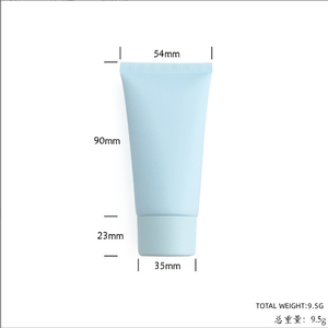 Spot 50 ml/g bleu clair givré tuyau cosmétique bouteille vide pour crème pour les mains nettoyant pour le <span class=keywords><strong>visage</strong></span> crème pour les yeux masque facial produits de soins de la peau - Product Image 6