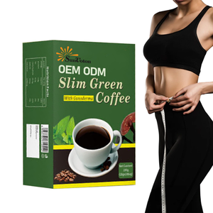 Café Instantáneo Verde Slim <span class=keywords><strong>con</strong></span> <span class=keywords><strong>Ganoderma</strong></span>, Extracto Herbal Natural, <span class=keywords><strong>Precio</strong></span> al por Mayor, Suministro Directo - Product Image 1