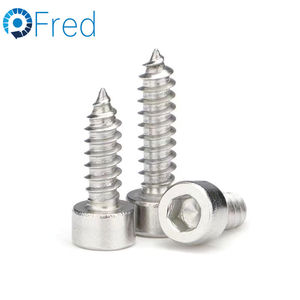 Vis autotaraudeuses hexagonales à tête cylindrique en acier nickelé M2/M2.6/M3/M4/M5/M6 Zinc noir Surface métrique certifiée - Product Image 4