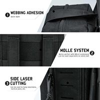 Kantong Medis Taktis MOLLE Rip-Away Laser Cut, Tas Utilitas Pertolongan Pertama Lepas Cepat