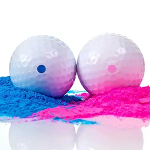 Exploding Pink Blue Powder Gender Reveal Bola Golf untuk Perlengkapan Pesta Pengumuman Bayi