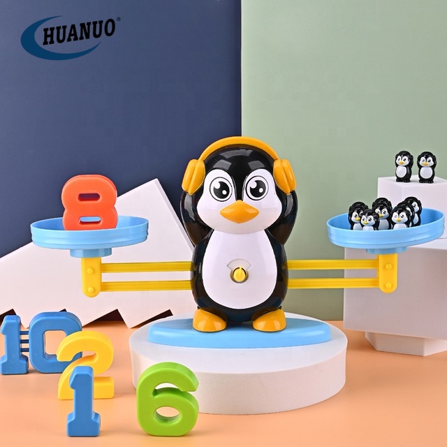 Kids STEM Learning Toy Penguin Balance Toy Math Number Balance Game Counting Toy