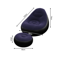 Canapé gonflable multicolore pliable et confortable pour l'extérieur, idéal pour la plage – Vente en gros à prix réduit