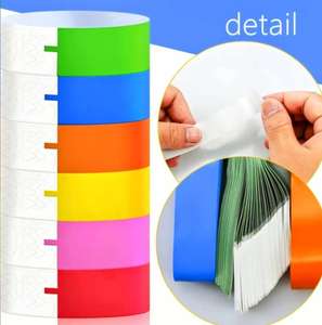 व्हाइट वाटरप्रूफ मेडिकल प्लास्टिक रिस्टबैंड अस्पताल पहुंच नियंत्रण के लिए रोगी आईडी बैंड - Product Image 6