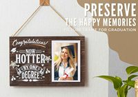 Cadre Photo en bois Souvenir en détresse à vendre cadeaux de graduation Table en grain de bois ou tenture murale cadres Photo créatifs en gros