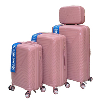 Equipaje impermeable logotipo personalizado PP maleta estuche rígido carrito de viaje equipaje bolsa equipaje carrito de compras carrito plegable buenos productos
