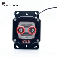 Bloc de refroidissement liquide pour processeur Freezemod avec capteur de température intégré et affichage pour plateforme AMD.