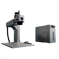 Machine de marquage laser à fibre entièrement fermée pour la gravure sur métal, acier inoxydable, aluminium, or, argent
