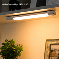 Lampes LED rechargeables à détecteur de mouvement pour armoire, température de couleur réglable et intensité variable, abat-jour en plastique