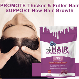 <strong>Hair</strong> Growth Accelerator Soft Chews <strong>Hair</strong> <strong>Vitamins</strong> for Women Beauty Promotes Thicker Fuller Stronger <strong>Hair</strong> Mixed Berry 60 Gummies - Product Image 4