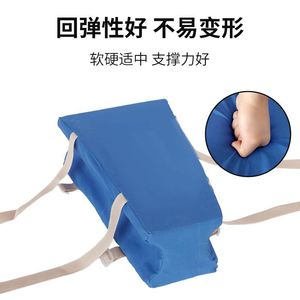 Coussin de positionnement en forme de T, éponge bleue, polyester, support pour les jambes, produit orthopédique - Product Image 3