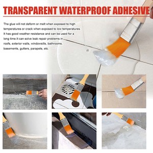 Jaysuing adesivo impermeabile, tetto bagno parete della cucina impermeabile libera fracassatura mattoni vernice a prova di perdite - Product Image 3
