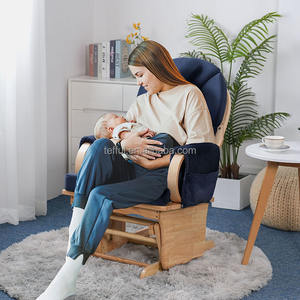 Silla Mecedora de Madera Maciza para Maternidad, para Lactancia, Dormir en el Dormitorio - Product Image 2